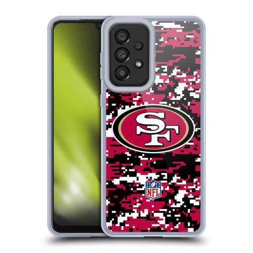 NFL San Francisco 49ers Graphics Digital Camouflage Soft Gel Case for Samsung Galaxy A33 5G (2022)