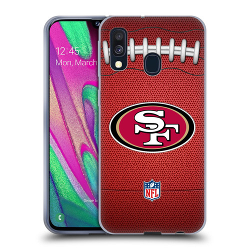 NFL San Francisco 49ers Graphics Football Soft Gel Case for Samsung Galaxy A40 (2019)