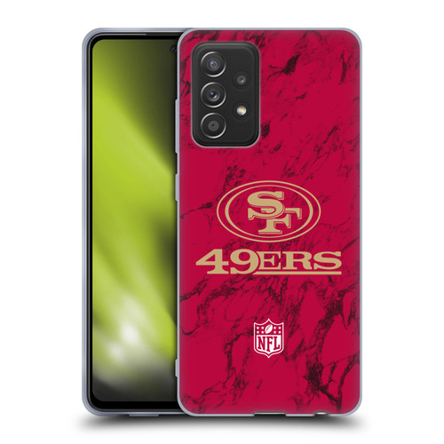 NFL San Francisco 49ers Graphics Coloured Marble Soft Gel Case for Samsung Galaxy A52 / A52s / 5G (2021)