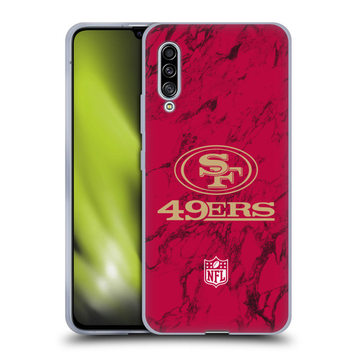 NFL San Francisco 49ers Graphics Coloured Marble Soft Gel Case for Samsung Galaxy A90 5G (2019)