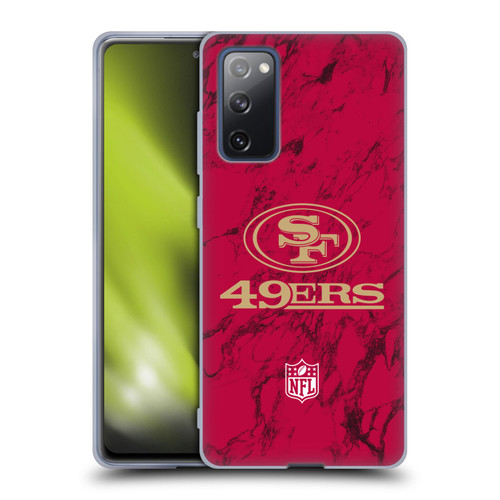 NFL San Francisco 49ers Graphics Coloured Marble Soft Gel Case for Samsung Galaxy S20 FE / 5G