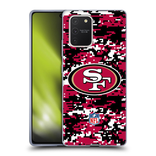 NFL San Francisco 49ers Graphics Digital Camouflage Soft Gel Case for Samsung Galaxy S10 Lite