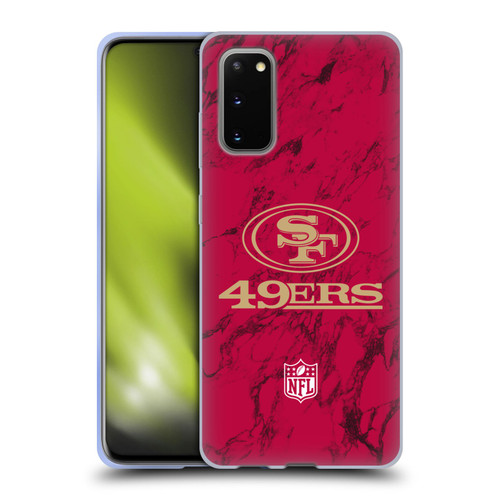 NFL San Francisco 49ers Graphics Coloured Marble Soft Gel Case for Samsung Galaxy S20 / S20 5G