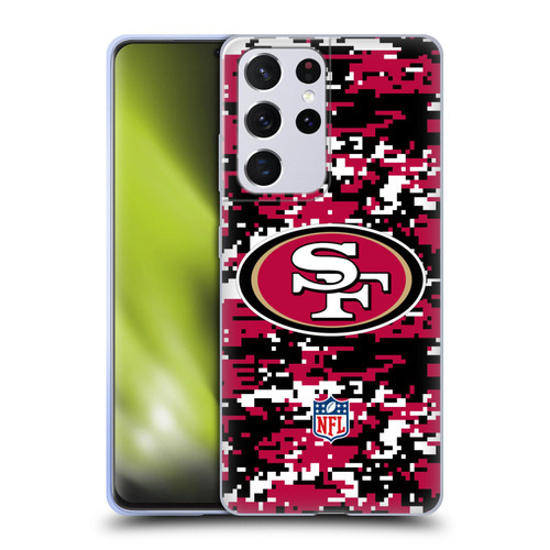 NFL San Francisco 49ers Graphics Digital Camouflage Soft Gel Case for Samsung Galaxy S21 Ultra 5G