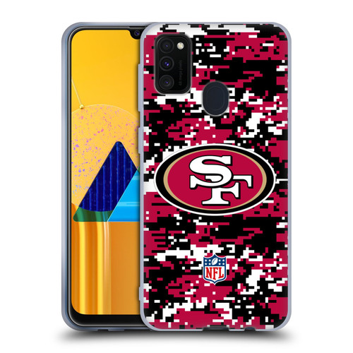 NFL San Francisco 49ers Graphics Digital Camouflage Soft Gel Case for Samsung Galaxy M30s (2019)/M21 (2020)