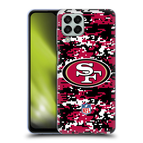 NFL San Francisco 49ers Graphics Digital Camouflage Soft Gel Case for Samsung Galaxy M33 (2022)