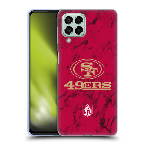 NFL San Francisco 49ers Graphics Coloured Marble Soft Gel Case for Samsung Galaxy M53 (2022)