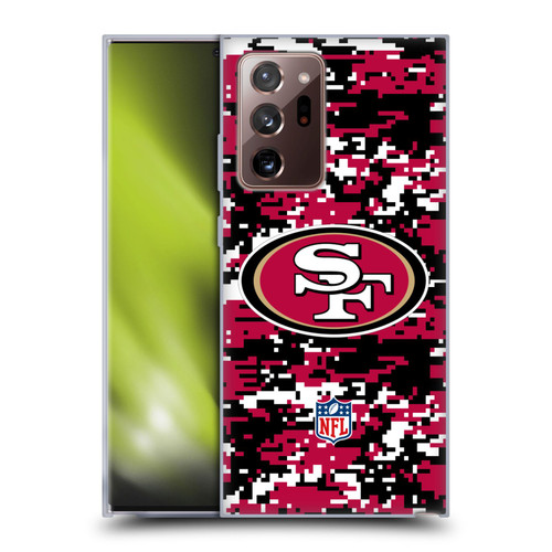 NFL San Francisco 49ers Graphics Digital Camouflage Soft Gel Case for Samsung Galaxy Note20 Ultra / 5G
