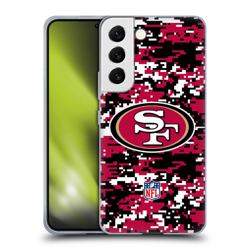 NFL San Francisco 49ers Graphics Digital Camouflage Soft Gel Case for Samsung Galaxy S22 5G