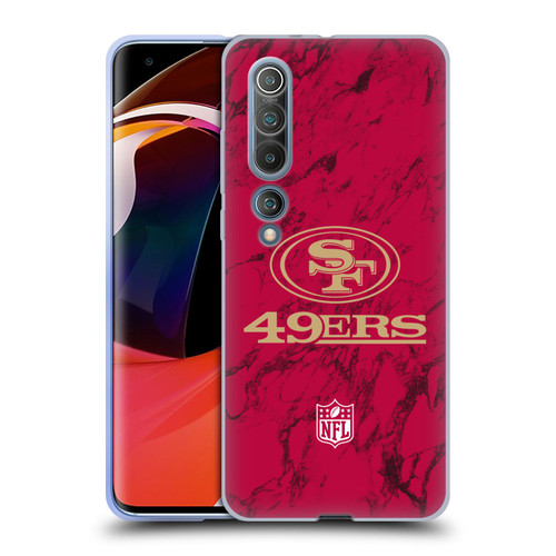 NFL San Francisco 49ers Graphics Coloured Marble Soft Gel Case for Xiaomi Mi 10 5G / Mi 10 Pro 5G