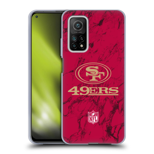 NFL San Francisco 49ers Graphics Coloured Marble Soft Gel Case for Xiaomi Mi 10T 5G