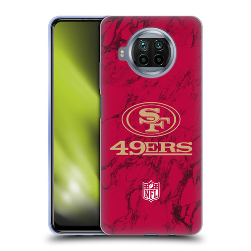 NFL San Francisco 49ers Graphics Coloured Marble Soft Gel Case for Xiaomi Mi 10T Lite 5G