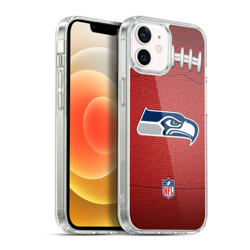NFL Seattle Seahawks Graphics Football Soft Gel Case for Apple iPhone 12 / iPhone 12 Pro & MagSafe