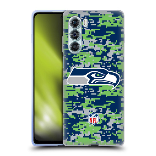 NFL Seattle Seahawks Graphics Digital Camouflage Soft Gel Case for Motorola Edge S30 / Moto G200 5G