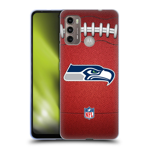 NFL Seattle Seahawks Graphics Football Soft Gel Case for Motorola Moto G60 / Moto G40 Fusion