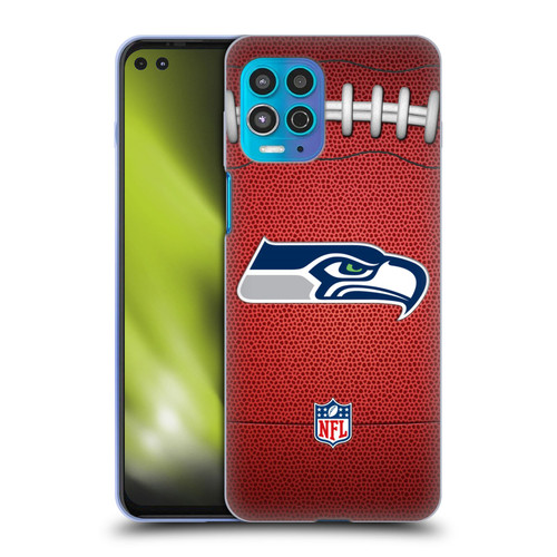 NFL Seattle Seahawks Graphics Football Soft Gel Case for Motorola Moto G100