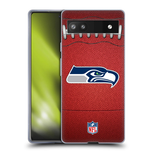 NFL Seattle Seahawks Graphics Football Soft Gel Case for Google Pixel 6a
