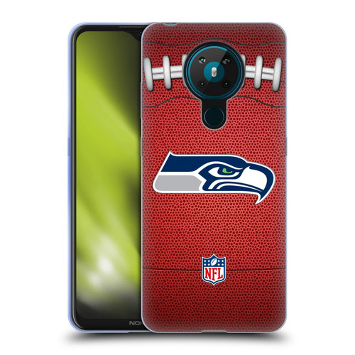 NFL Seattle Seahawks Graphics Football Soft Gel Case for Nokia 5.3