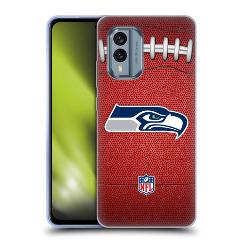 NFL Seattle Seahawks Graphics Football Soft Gel Case for Nokia X30