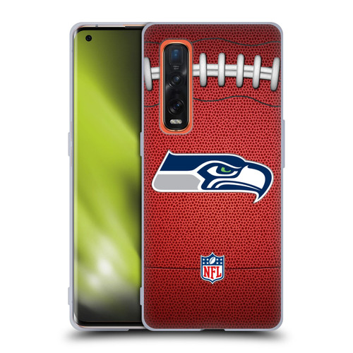 NFL Seattle Seahawks Graphics Football Soft Gel Case for OPPO Find X2 Pro 5G