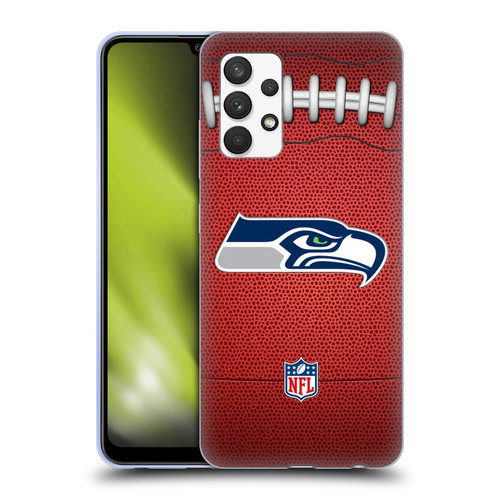 NFL Seattle Seahawks Graphics Football Soft Gel Case for Samsung Galaxy A32 (2021)