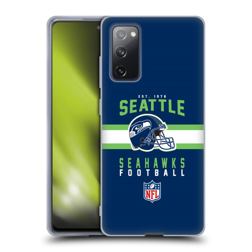 NFL Seattle Seahawks Graphics Helmet Typography Soft Gel Case for Samsung Galaxy S20 FE / 5G