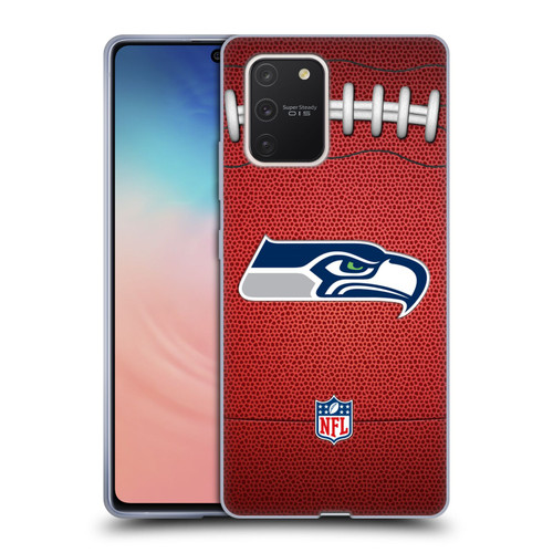 NFL Seattle Seahawks Graphics Football Soft Gel Case for Samsung Galaxy S10 Lite