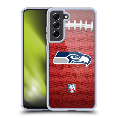 NFL Seattle Seahawks Graphics Football Soft Gel Case for Samsung Galaxy S21 FE 5G