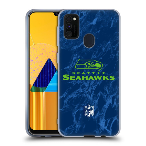 NFL Seattle Seahawks Graphics Coloured Marble Soft Gel Case for Samsung Galaxy M30s (2019)/M21 (2020) NFL Seattle Seahawks Graphics Coloured Marble Soft Gel Case for Samsung Galaxy M30s (2019)/M21 (2020)