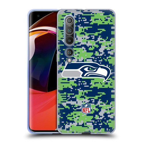 NFL Seattle Seahawks Graphics Digital Camouflage Soft Gel Case for Xiaomi Mi 10 5G / Mi 10 Pro 5G