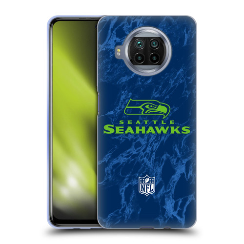 NFL Seattle Seahawks Graphics Coloured Marble Soft Gel Case for Xiaomi Mi 10T Lite 5G