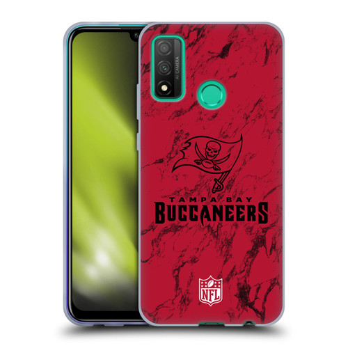 NFL Tampa Bay Buccaneers Graphics Coloured Marble Soft Gel Case for Huawei P Smart (2020)