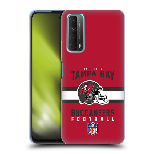 NFL Tampa Bay Buccaneers Graphics Helmet Typography Soft Gel Case for Huawei P Smart (2021)