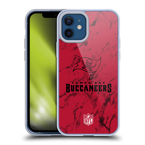 NFL Tampa Bay Buccaneers Graphics Coloured Marble Soft Gel Case for Apple iPhone 12 / iPhone 12 Pro