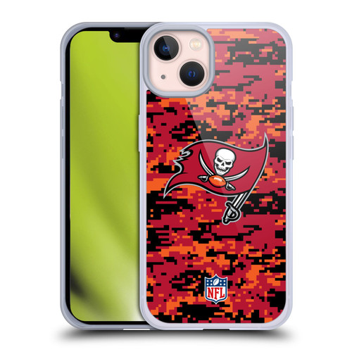 NFL Tampa Bay Buccaneers Graphics Digital Camouflage Soft Gel Case for Apple iPhone 13