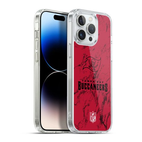 NFL Tampa Bay Buccaneers Graphics Coloured Marble Soft Gel Case for Apple iPhone 13 Pro Max & MagSafe
