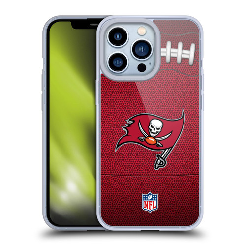 NFL Tampa Bay Buccaneers Graphics Football Soft Gel Case for Apple iPhone 13 Pro