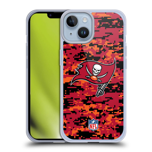 NFL Tampa Bay Buccaneers Graphics Digital Camouflage Soft Gel Case for Apple iPhone 14