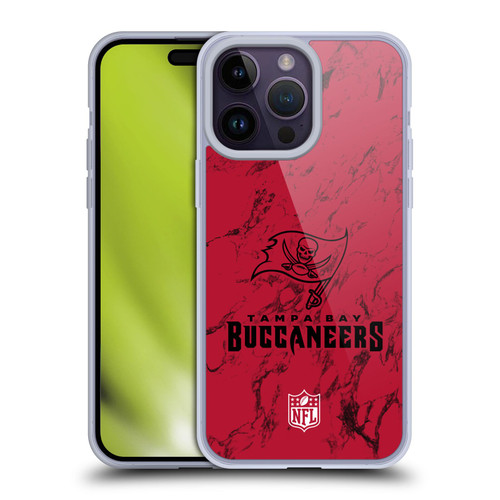 NFL Tampa Bay Buccaneers Graphics Coloured Marble Soft Gel Case for Apple iPhone 14 Pro Max