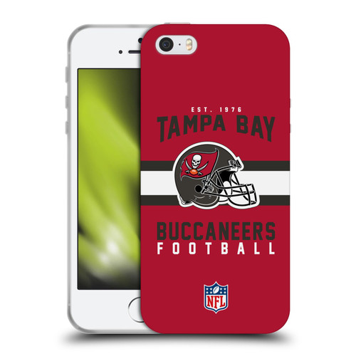 NFL Tampa Bay Buccaneers Graphics Helmet Typography Soft Gel Case for Apple iPhone 5 / 5s / iPhone SE 2016
