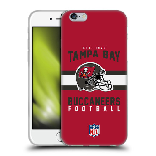 NFL Tampa Bay Buccaneers Graphics Helmet Typography Soft Gel Case for Apple iPhone 6 / iPhone 6s