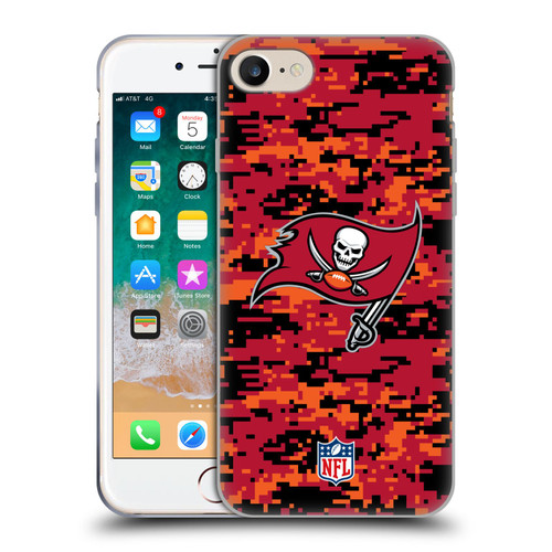 NFL Tampa Bay Buccaneers Graphics Digital Camouflage Soft Gel Case for Apple iPhone 7 / 8 / SE 2020 & 2022