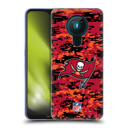 NFL Tampa Bay Buccaneers Graphics Digital Camouflage Soft Gel Case for Nokia 5.3