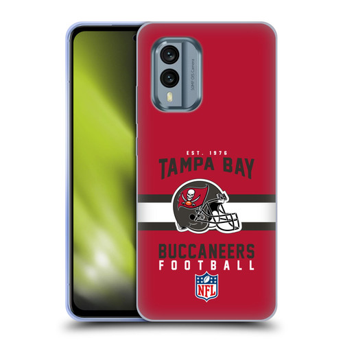 NFL Tampa Bay Buccaneers Graphics Helmet Typography Soft Gel Case for Nokia X30