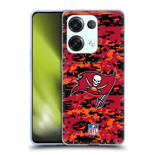 NFL Tampa Bay Buccaneers Graphics Digital Camouflage Soft Gel Case for OPPO Reno8 Pro