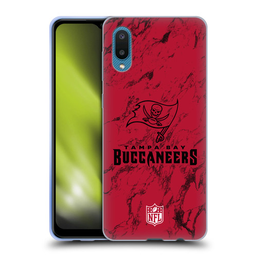 NFL Tampa Bay Buccaneers Graphics Coloured Marble Soft Gel Case for Samsung Galaxy A02/M02 (2021)