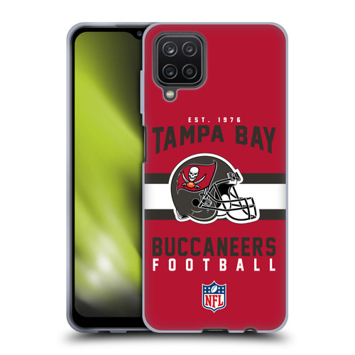 NFL Tampa Bay Buccaneers Graphics Helmet Typography Soft Gel Case for Samsung Galaxy A12 (2020) NFL Tampa Bay Buccaneers Graphics Helmet Typography Soft Gel Case for Samsung Galaxy A12 (2020)