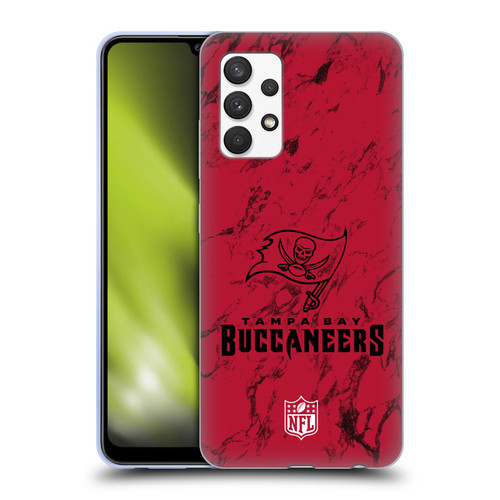 NFL Tampa Bay Buccaneers Graphics Coloured Marble Soft Gel Case for Samsung Galaxy A32 (2021)