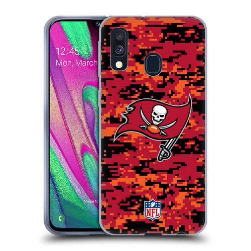 NFL Tampa Bay Buccaneers Graphics Digital Camouflage Soft Gel Case for Samsung Galaxy A40 (2019)