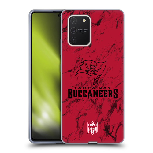 NFL Tampa Bay Buccaneers Graphics Coloured Marble Soft Gel Case for Samsung Galaxy S10 Lite
